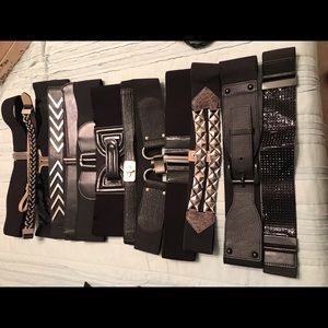 Lot of 12 belts
